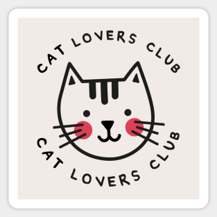 Cat lovers club Sticker